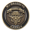 2" Custom Double Sided Struck Brass Coin